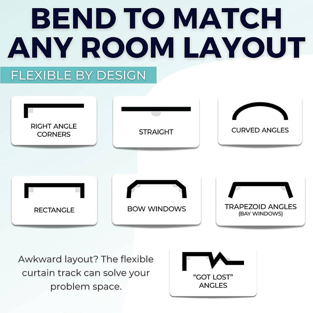 Bendable Curtain Track Ceiling Mount: image 4